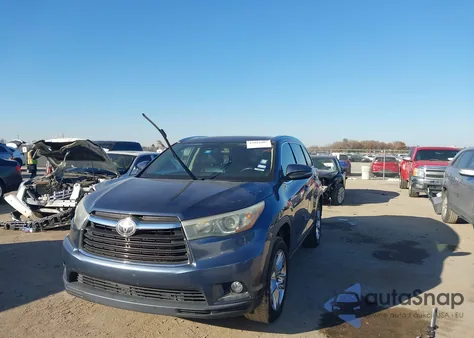 2015 Toyota Highlander Limited V6 from USA, damaged, VIN 5TDYKRFH8FS067434